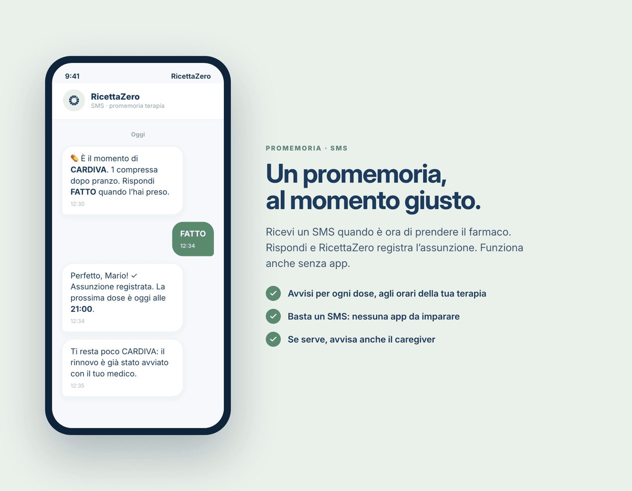 RicettaZero: Funziona anche senza app